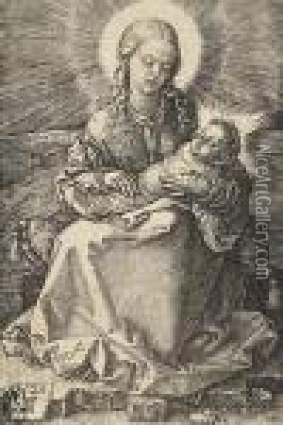 Virgin With The Swaddled Child Oil Painting - Albrecht Durer