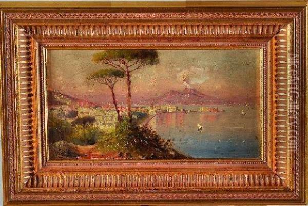 la Baie De Naples Oil Painting - Giovanni Battista