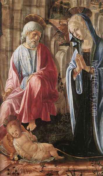 Nativity (detail) Oil Painting - Francesco Di Giorgio Martini