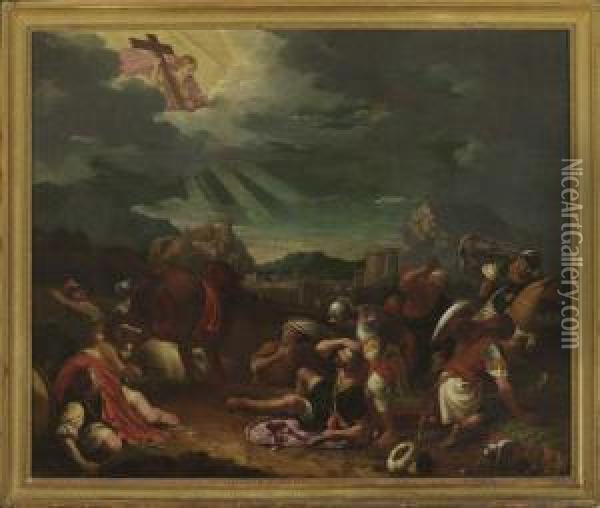 Der Sturz Des Saulus. Oil Painting - Johann Friedrich Sichelbein
