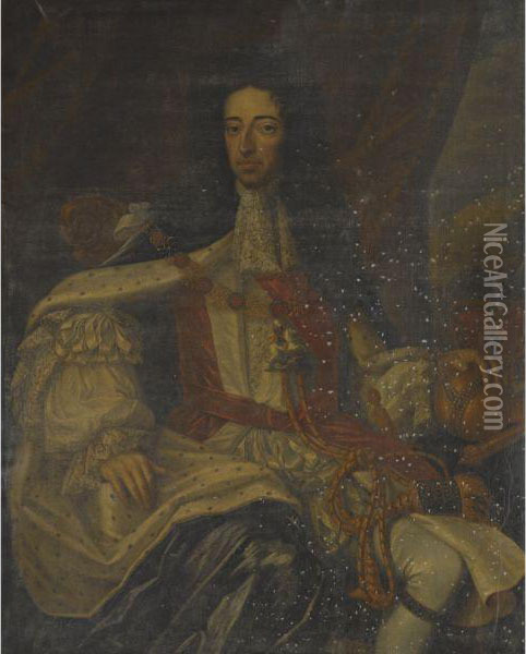 Portrait Of King William Iii Oil Painting - Sir Godfrey Kneller