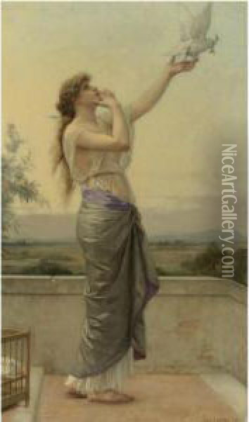 Love's Messenger Oil Painting - Alexandre and Jourdan, Adolphe Cabanel