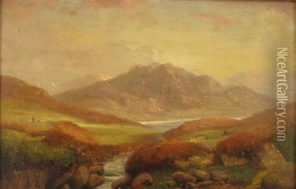 Near Ballachulesh Glendoe Oil Painting - Robert Burns