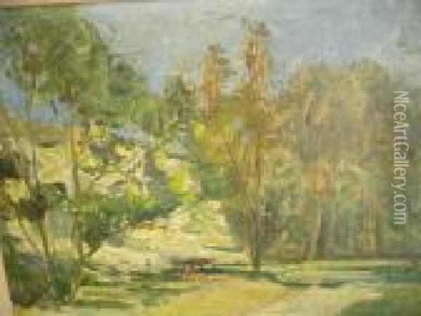 Bush Scene Oil Painting - James Muir Auld