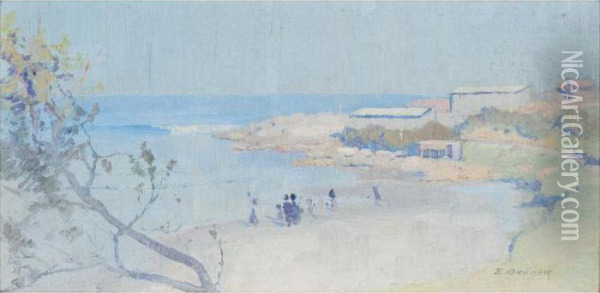 Little Coogee Oil Painting - Elioth Gruner