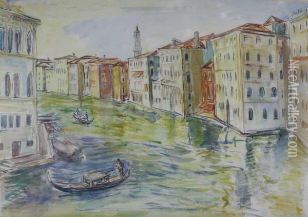 Venedig - Canale Grande Oil Painting - Jonas Ludwig