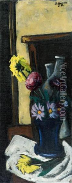 Herbstblumen Oil Painting - Max Beckmann