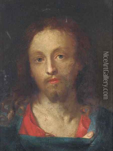 The Head of Christ Oil Painting - Venetian School