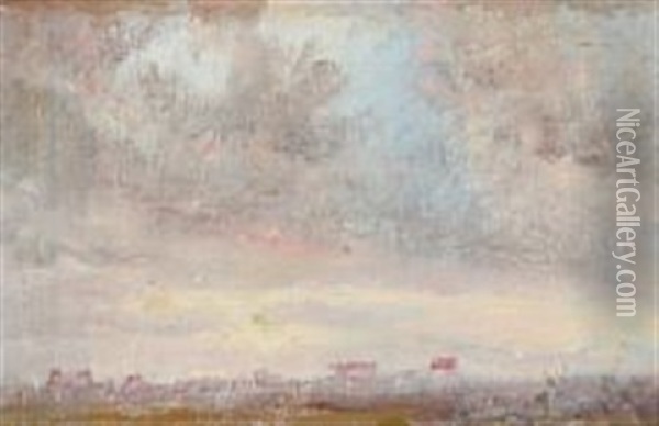 Luftstudie Oil Painting - Theodor Philipsen