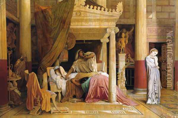 Antiochus and Stratonice 2 Oil Painting - Jean Auguste Dominique Ingres