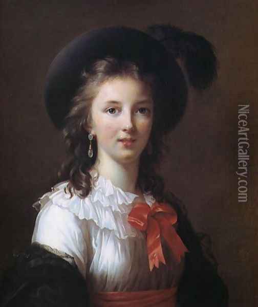 Self Portrait - Age 26 Oil Painting - Elisabeth Vigee-Lebrun