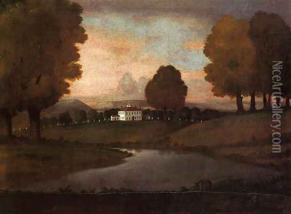 Landscape of the Ruggles Homestead Oil Painting - Ralph Earl