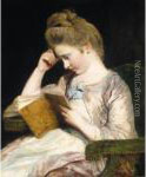 Portrait Of Theophila Palmer Oil Painting - Sir Joshua Reynolds