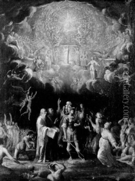 The Last Judgment/an Apocalyptic Vision Oil Painting - Paolo de Matteis