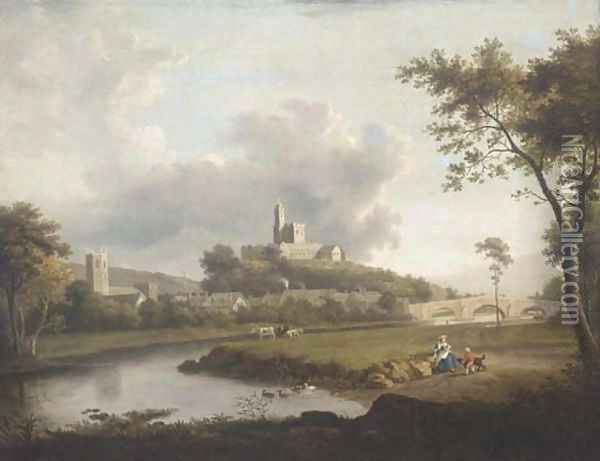Hornby Castle Oil Painting - William Marlow