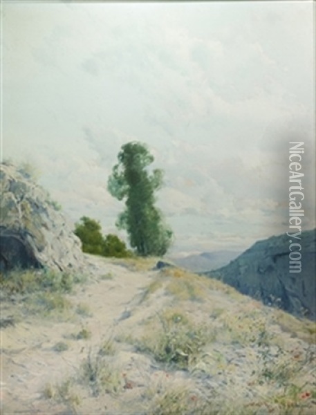 Camino De La Finca Oil Painting - Eliseo Meifren y Roig
