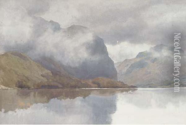 Loch Lubnaig, Strathyre Oil Painting - Percy Dixon