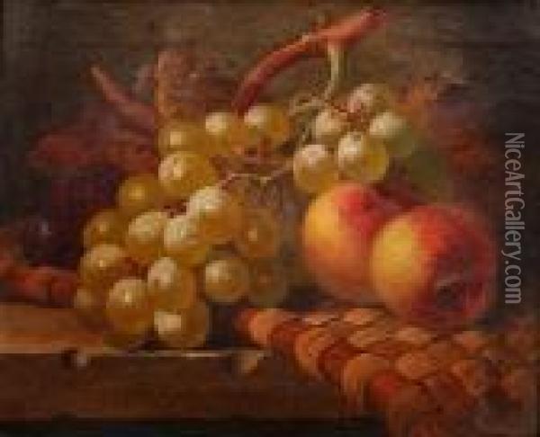 Still Life Of Fruit Oil Painting - Charles Thomas Bale