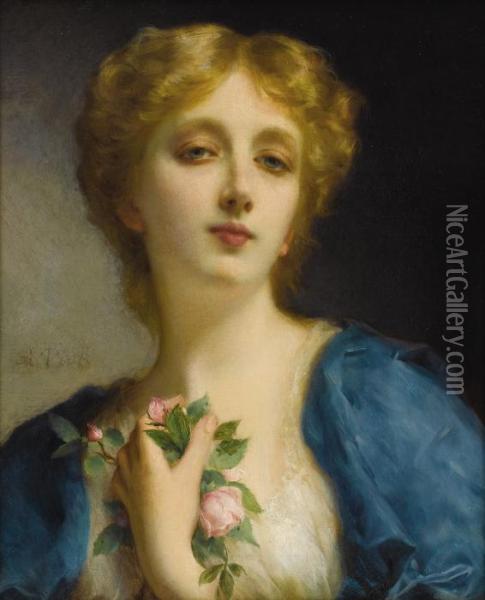 The Secret Admirer Oil Painting - Etienne Adolphe Piot