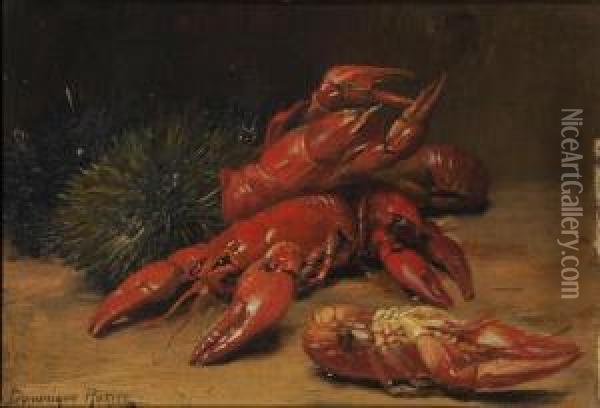 Homard Oil Painting - Dominique Rozier