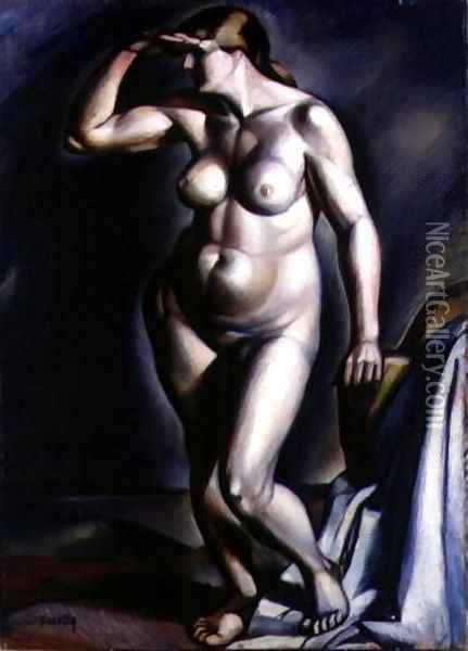 Nude 1918 Oil Painting - Janos Kmetty