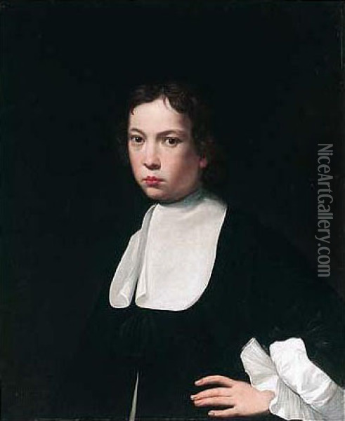 Portrait Of A Boy Oil Painting - Isaac Fuller