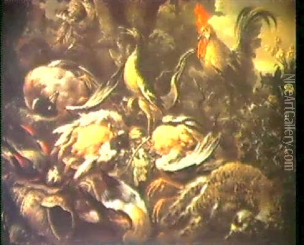 Uccelli Oil Painting - Felice Boselli