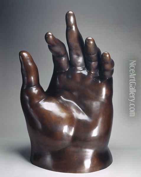 The Big Hand Oil Painting - Fernando Botero