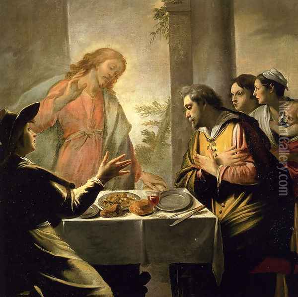 The Supper At Emmaus Oil Painting - Mathieu Le Nain