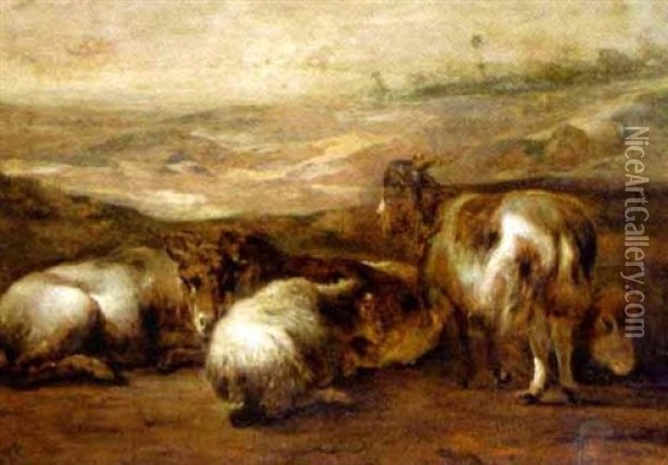 Landscape With Rams Oil Painting - Aelbert Cuyp