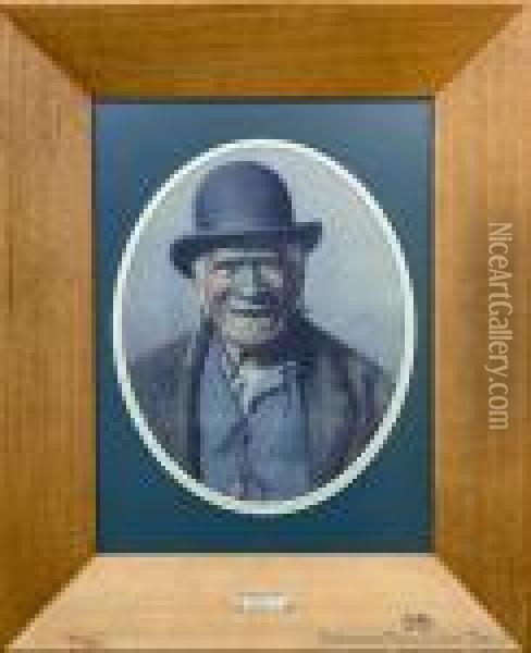 A Good Joke - Published 1947 - Te Aho-te-rangi Wharepu Of Ngati Mahuta Oil Painting - Charles Frederick Goldie
