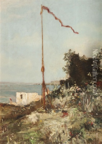 Bord De Cote Oil Painting - Alfred Casile