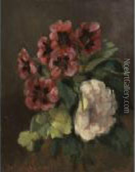 Bouquet De Fleurs (bouquet Of Flowers) Oil Painting - Gustave Courbet