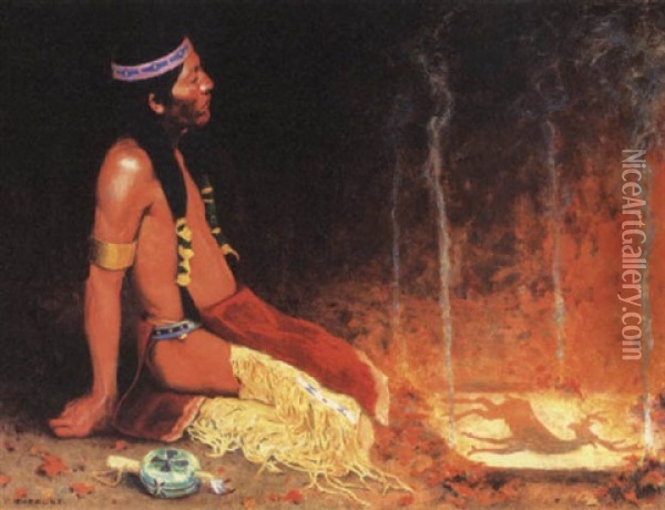 The Conjurer Oil Painting - Eanger Irving Couse