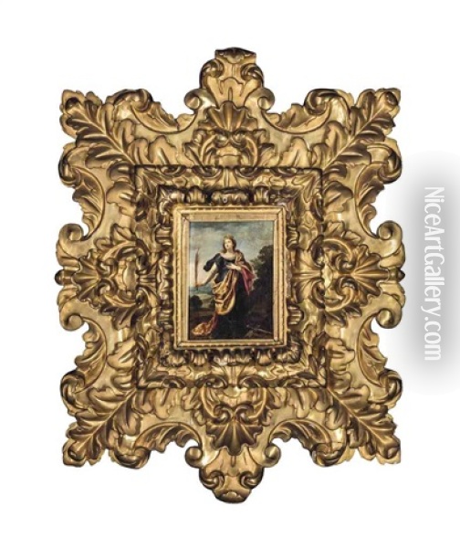 Saint Catherine Of Alexandria Oil Painting - Hans Rottenhammer the Elder