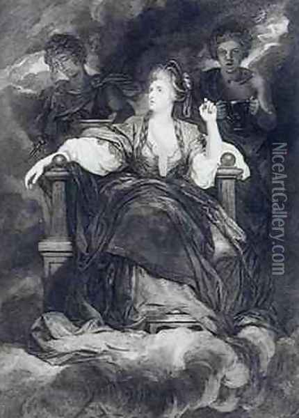 Mrs Siddons in the character of a Tragic Muse Oil Painting - Francis Haward