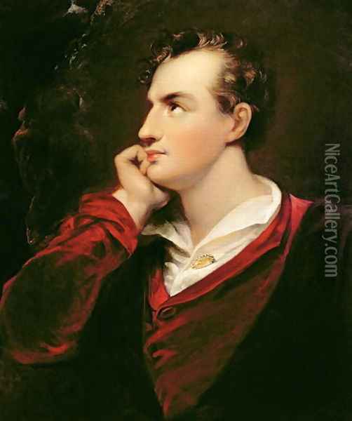 Portrait of George Gordon Byron (1788-1824) 6th Baron Byron, 1813 Oil Painting - Richard Westall
