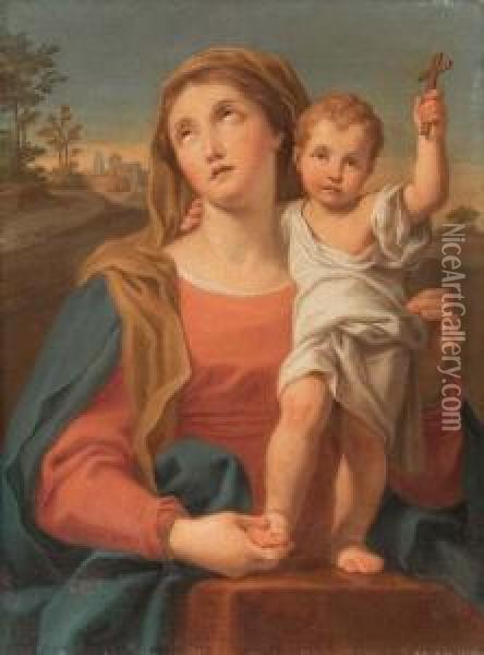 Madonna Con Il Bambino Oil Painting - Bartolomeo Giuseppe Chiari
