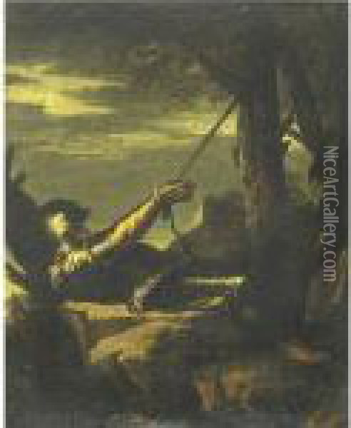 Saint William Oil Painting - Salvator Rosa
