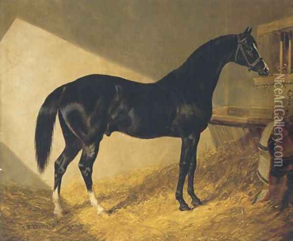 Camel Winner 1826 Port Stakes 1844 Oil Painting - John Frederick Herring Snr