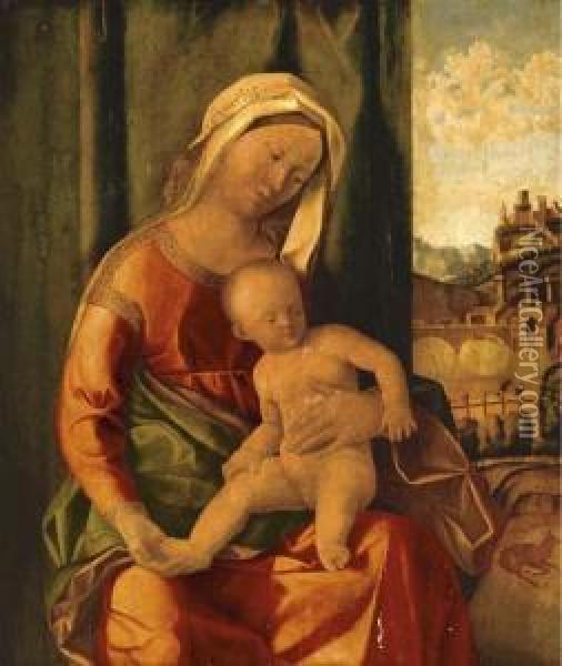 The Madonna And Child Oil Painting - Giovanni Bellini