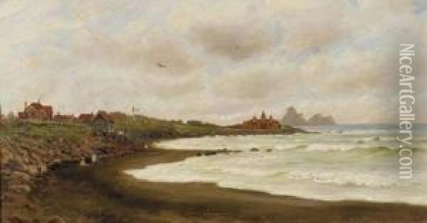 New Plymouth Oil Painting - Charles Blomfield