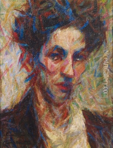 Portrait Oil Painting - Giuseppe Cominetti