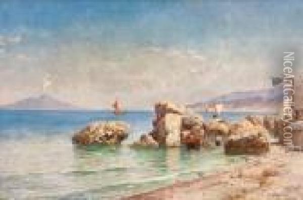 Veduta Da Capri Oil Painting - Bernard Hay