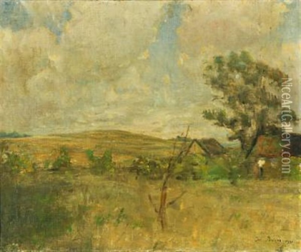 Summerscape Oil Painting - Julius Paulsen