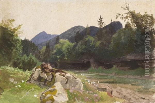 Harzlandschaft Oil Painting - Valentin Ruths