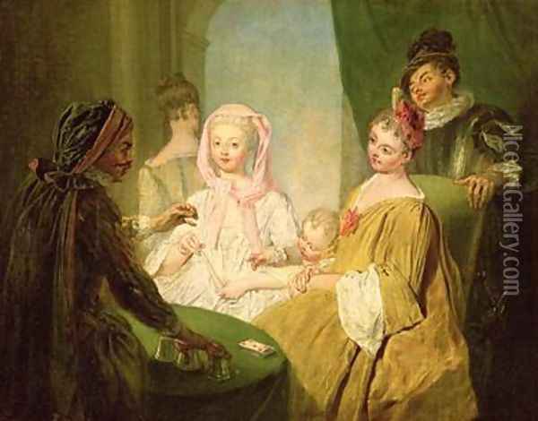 The Conjuror 1720-25 Oil Painting - Philipe Mercier