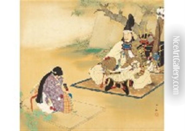 Separation Of Sakurai Oil Painting - Tomoto Kobori