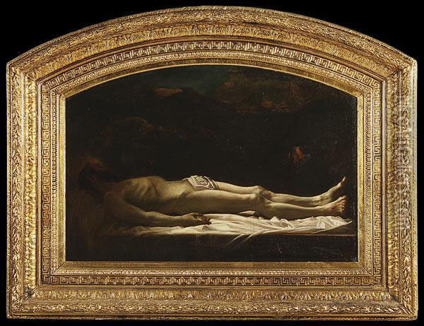 Jesus Au Tombeau Oil Painting - Jean-Jacques Henner