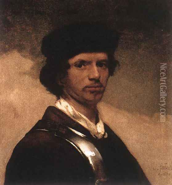 Self-Portrait 1654 Oil Painting - Carel Fabritius